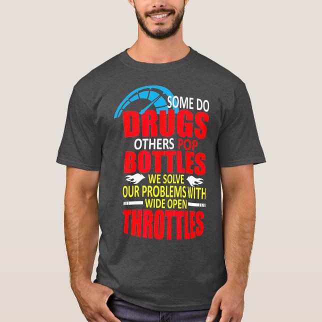Racing driver throttle racing T-Shirt (Front)