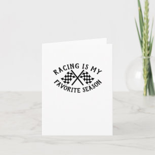 Racing Eye My Favourite Season Art Sticker  Card