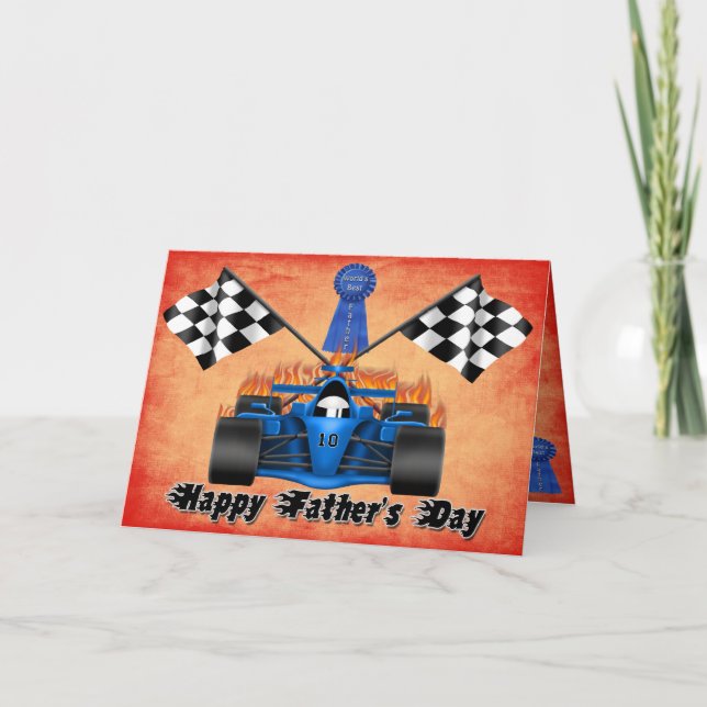 Racing Father's Day Greeting Card (Front)