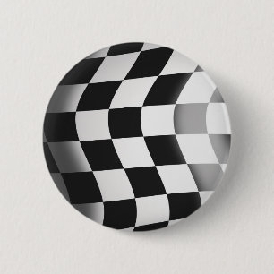 Racing Flag 6 Cm Round Badge