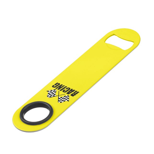 Racing Flag Bottle Opener (Front Angled)