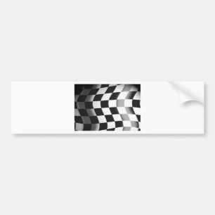 Racing Flag Bumper Sticker