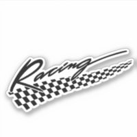 Racing flag Vinyl Stickers