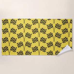 Racing Flags Beach Towel