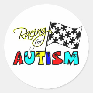 Racing for Autism Stickers