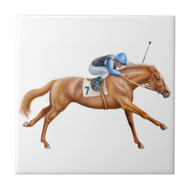 Racing for the Finish Line Tile (Front)