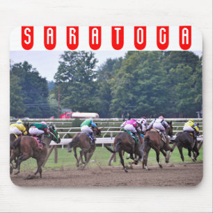 Racing from Historic Saratoga Race Course Mouse Pad