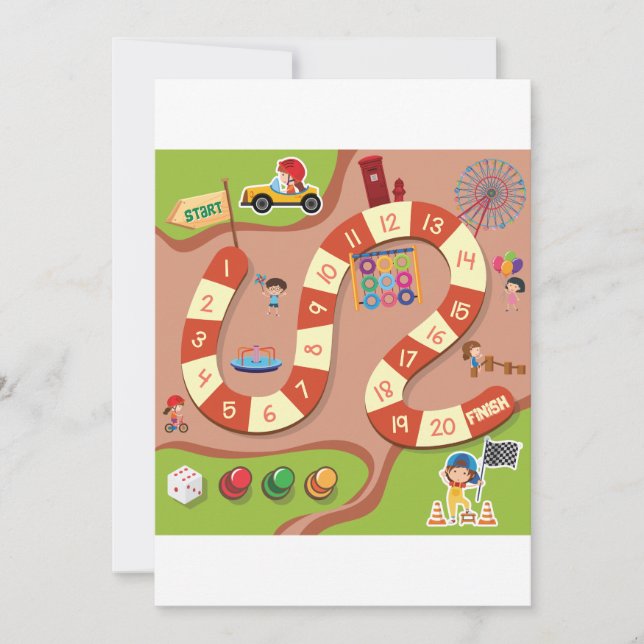 Racing Game Invitation (Front)