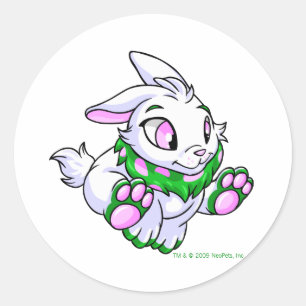 Racing green Cybunny Classic Round Sticker