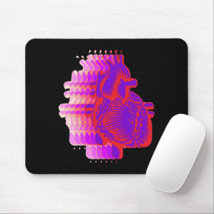 Racing heart mouse pad