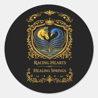 Racing Hearts and Healing Springs Lighter Classic Round Sticker
