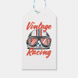 Racing Helmet Gift Tags