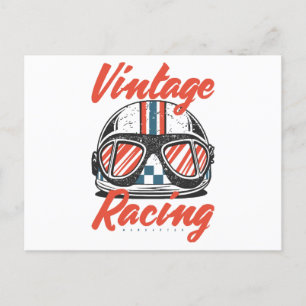 Racing Helmet Holiday Postcard