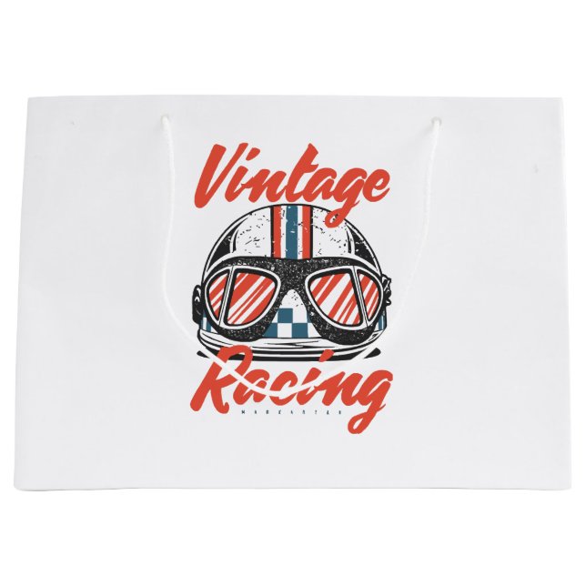 Racing Helmet Large Gift Bag (Front)