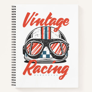 Racing Helmet Notebook