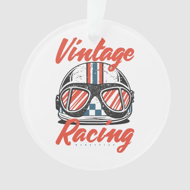 Racing Helmet Ornament (Front)
