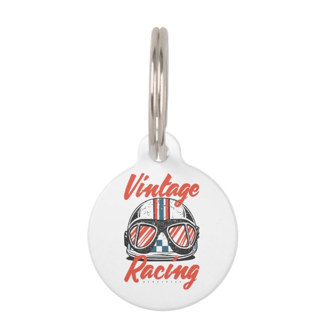 Racing Helmet Pet Tag (Front)