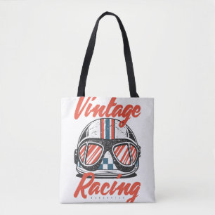 Racing Helmet Tote Bag