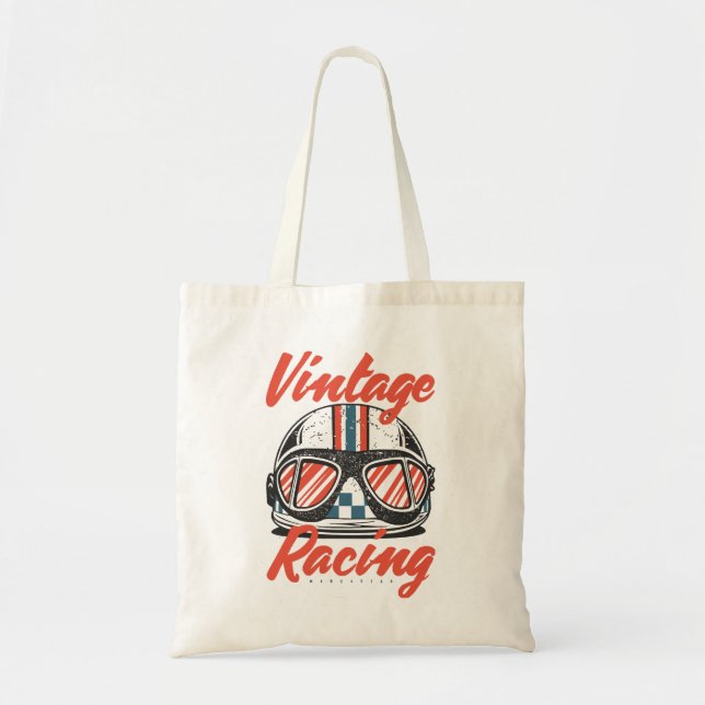 Racing Helmet Tote Bag (Front)