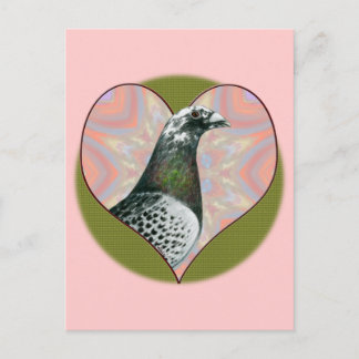 Racing Homer: Heart Postcard