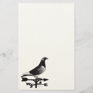 Racing Homer:  Weathervane Homer Stationery