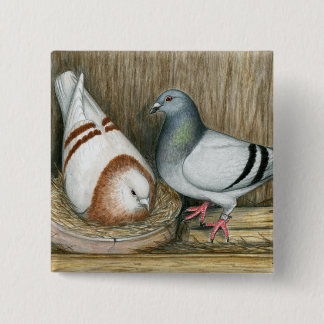 Racing Homers Home Life 15 Cm Square Badge