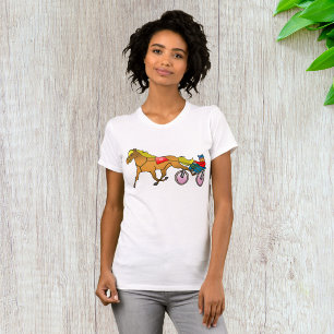 Racing Horse And Buggy Womens T-Shirt