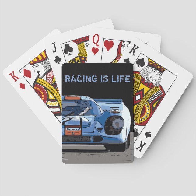 RACING IS LIFE PLAYING CARDS (Back)