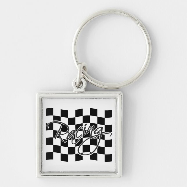 Racing key chain, customise key ring (Front)
