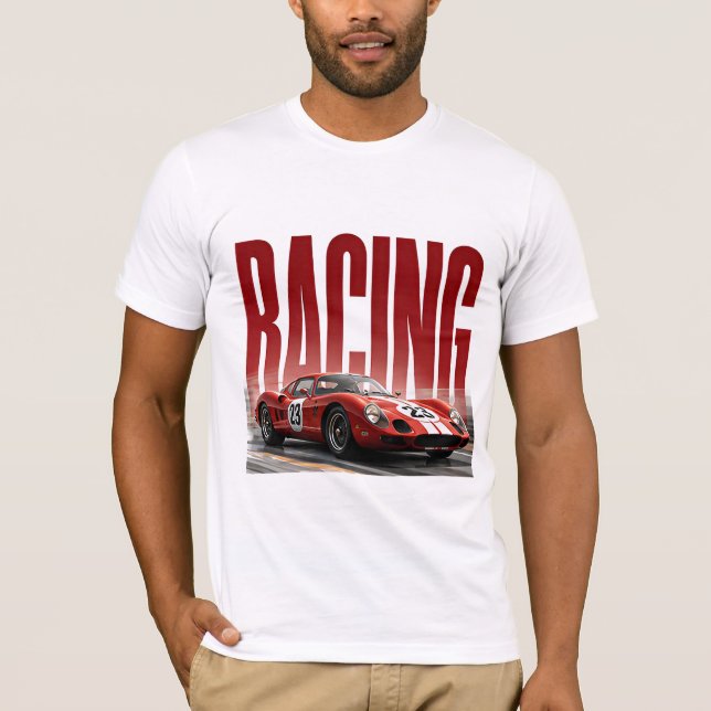 Racing Luxury Performance Editorial Graphic T-Shirt (Front)