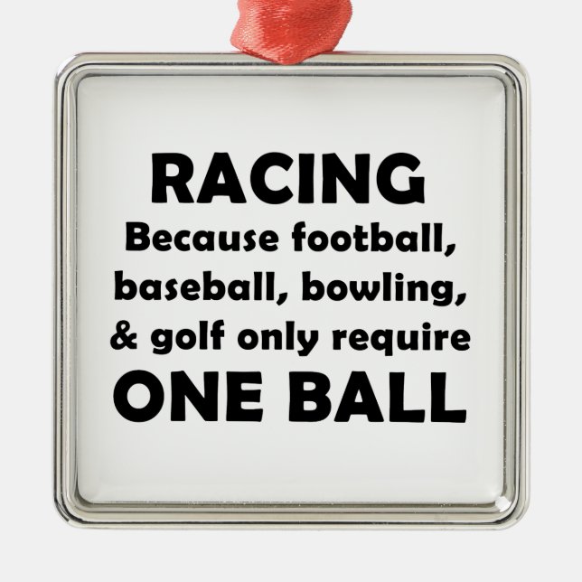 Racing Metal Tree Decoration (Front)