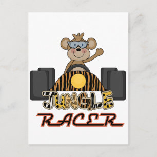 Racing Monkey Tshirts and Gifts Postcard