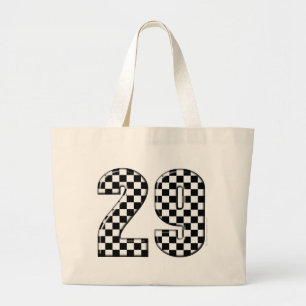 racing number 29 large tote bag