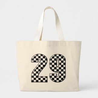 racing number 29 large tote bag