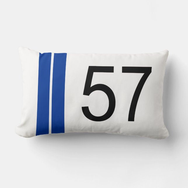 Racing Number 57 Lumbar Cushion (Front)