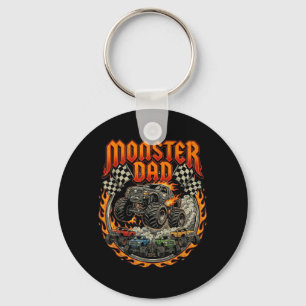 Racing Off Road Fathers Day Monster Truck Dad Key Ring