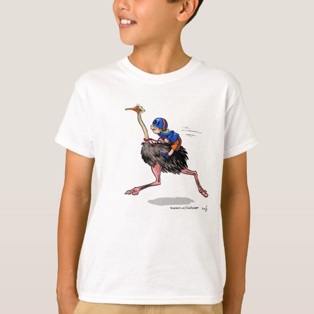 Racing Ostrich T-Shirt (Front)