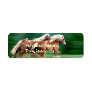 Racing Palomino Return Address Label