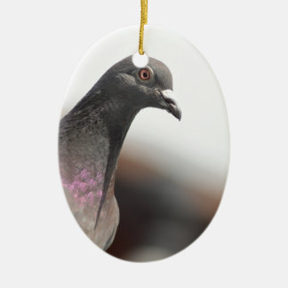 Racing pigeon ceramic tree decoration