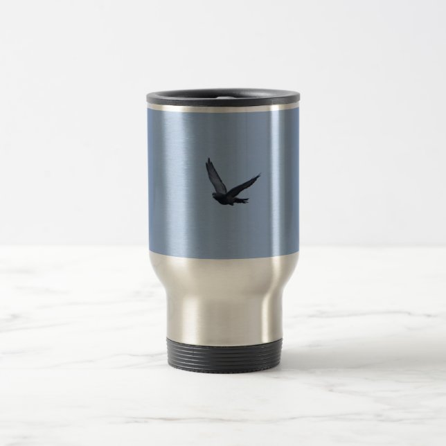 Racing Pigeon Coming Home Travel Mug (Center)