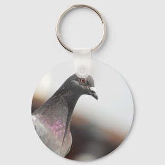 Racing pigeon key ring