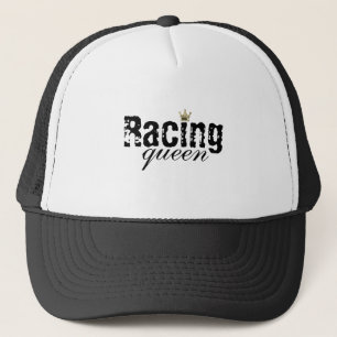 Racing Queen Crown Race Car Driver Trucker Hat