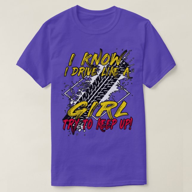 Racing racer girls race T-Shirt (Design Front)
