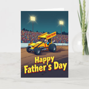 Racing Scene Fathers Day Card