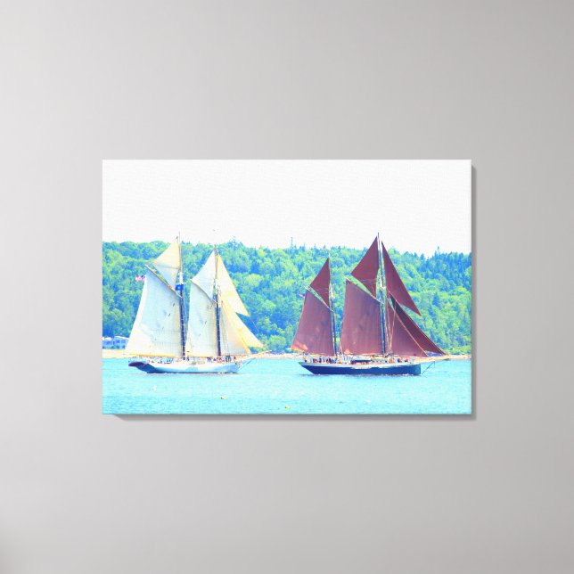 racing schooners wrapped canvas (Front)