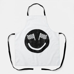 Racing smile for Race Car Parties Apron