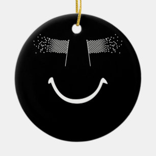 Racing Smile For Race Car Parties Ceramic Tree Decoration