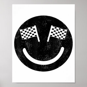 Racing smile for Race Car Parties Poster