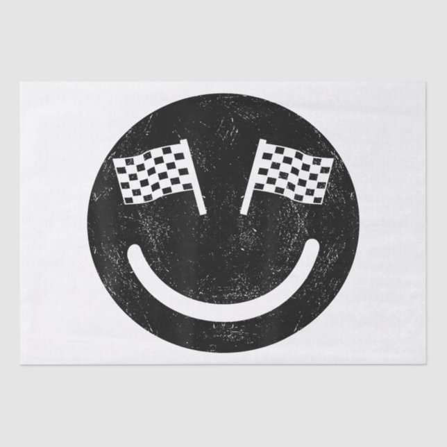 Racing smile for Race Car Parties Tissue Paper (Front)