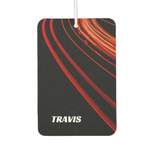 racing speed lights red black car air freshener